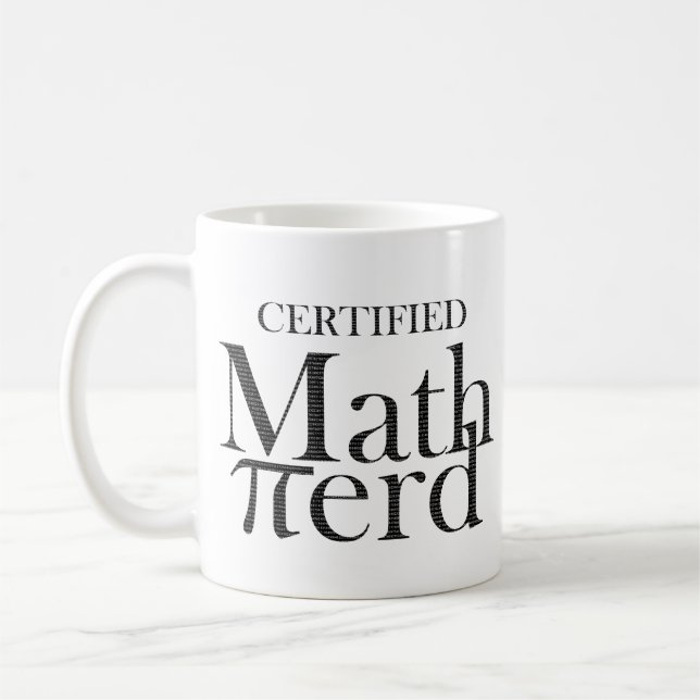 Funny Pi Symbol Math Nerd Geek STEM Lehrer Kaffeetasse (Links)