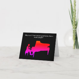 Funny Piano Joke Birthday Card Karte