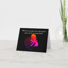 Funny Piano Joke Birthday Card Karte