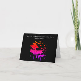 Funny Piano Joke Birthday Card Karte