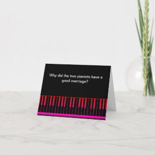 Funny Piano Joke Carte d'anniversaire