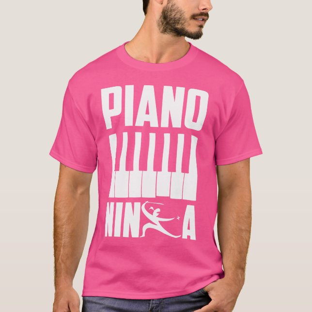 Funny Piano Player Pianist Piano T-Shirt (Vorderseite)