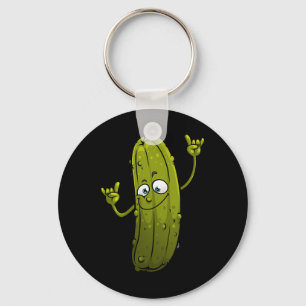 Funny Pickle Designs for Men Women Cucumber Dancin Schlüsselanhänger
