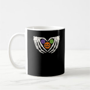 Funny Pickle Halloween Skeleton Hände Herz Pumpki Kaffeetasse