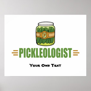 Funny Pickle Liebhaber Titel PICKLEOLOGIST Poster