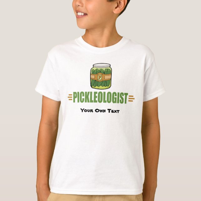 Funny Pickle Liebhaber Titel PICKLEOLOGIST T-Shirt (Vorderseite)
