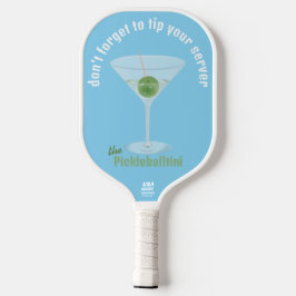 Funny Pickle Martini Tipp für Ihren Server - Blau Pickleball Schläger