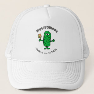 Funny Pickle Pickleball Player Rentirement Cartoon Truckerkappe