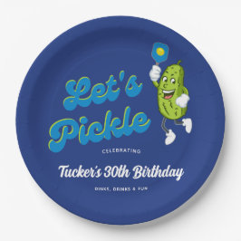 Funny Pickle Pielen Pickleball Benutzerdefinierter Pappteller