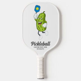Funny Pickle Playing Pickleball Custom Text Pickle Pickleball Schläger