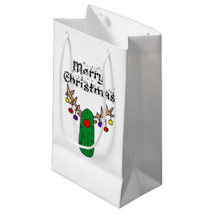 Funny Pickle Rentier Frohe Weihnachten Kunst Kleine Geschenktüte