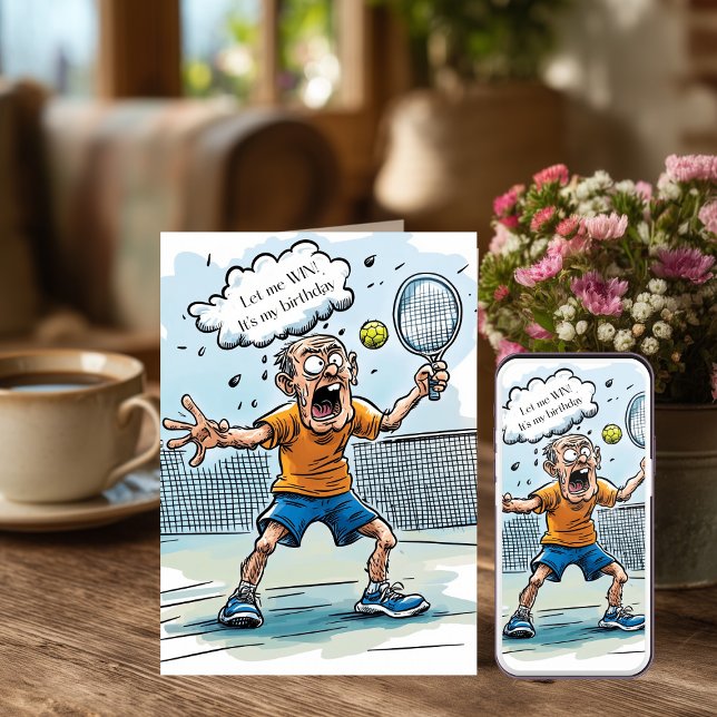 Funny Pickleball Birthday Karte (Von Creator hochgeladen)