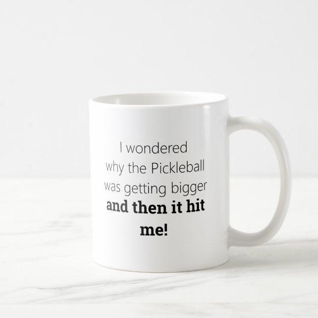 Funny Pickleball Coffee Tasse von Deb Jeffrey (Rechts)