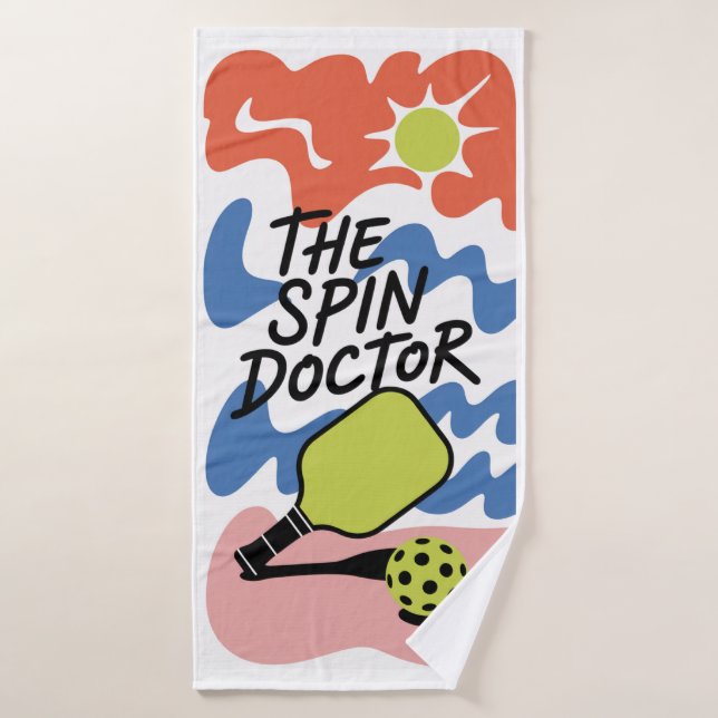 Funny Pickleball Das Spin Doctor Sporttuch Badehandtuch (Badehandtuch)