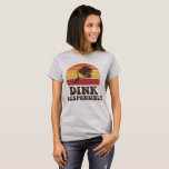 Funny Pickleball Dink Paddle Player T-Shirt<br><div class="desc">Step onto the court with a smile in this funny “Dink Responsibly” pickleball shirt, designed for players who love the strategy, laughter, and friendly competition of the game. Featuring playful typography and pickleball paddle graphics, this design celebrates one of the sport’s most famous shots — the dink. Whether you're playing...</div>