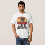 Funny Pickleball Dink Responsibly Paddle Player T-Shirt<br><div class="desc">Step onto the court with a smile in this funny “Dink Responsibly” pickleball shirt, designed for players who love the strategy, laughter, and friendly competition of the game. Featuring playful typography and pickleball paddle graphics, this design celebrates one of the sport’s most famous shots — the dink. Whether you're playing...</div>