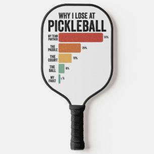 Funny Pickleball Dink Sport Warum ich Pickleball v Schläger