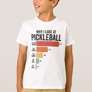 Funny Pickleball Dink Sport Warum ich Pickleball v T-Shirt