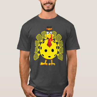 Funny Pickleball Erntedank Golf Ball Turkey Lov T-Shirt