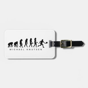 Funny Pickleball Evolution Personalisiert Gepäckanhänger