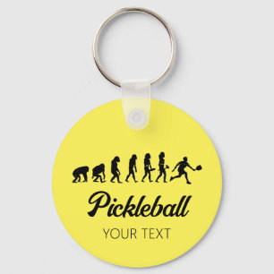 Funny Pickleball Evolution Personalisiert Schlüsselanhänger