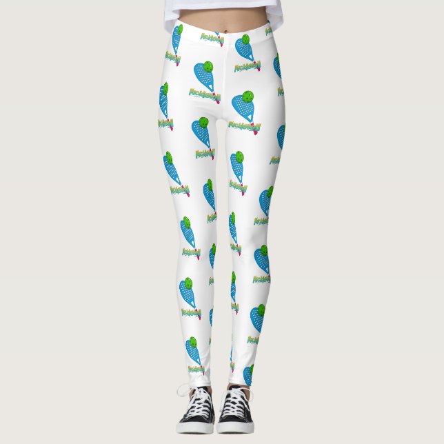 Funny Pickleball Game Leggings (Vorderseite)