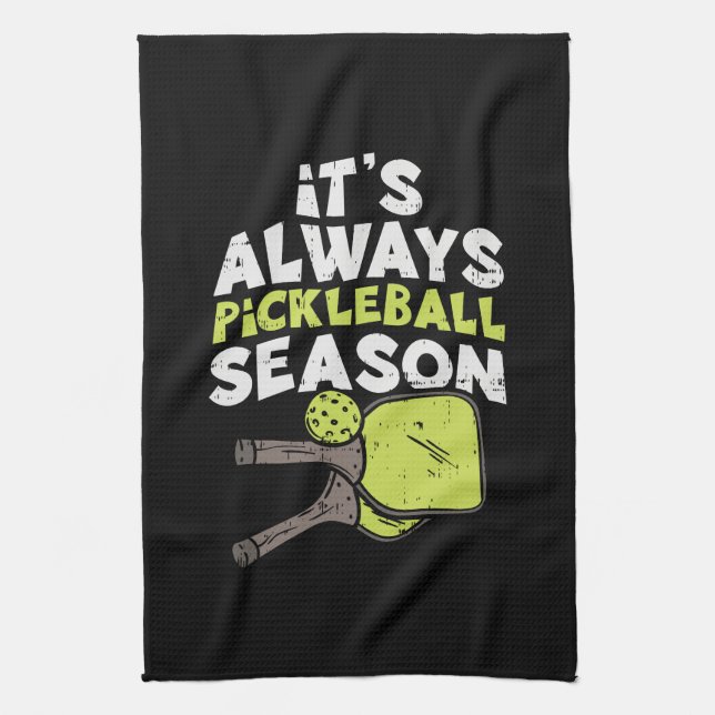 Funny Pickleball Geschirrtuch (Vertikal)