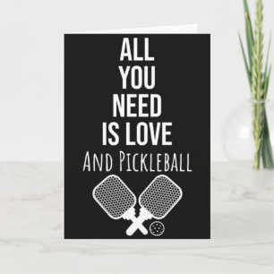 Funny Pickleball Grußkarte für Spieler oder Lover Karte