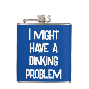 Funny Pickleball, ich könnte ein Diner-Problem hab Flachmann
