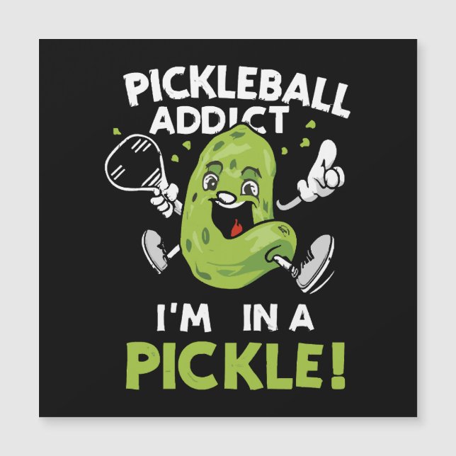 Funny-Pickleball Magnetkarte (Vorderseite)