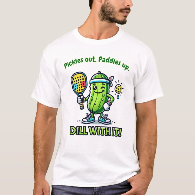 Funny Pickleball Mens Player Tshirts Tops (Devant)
