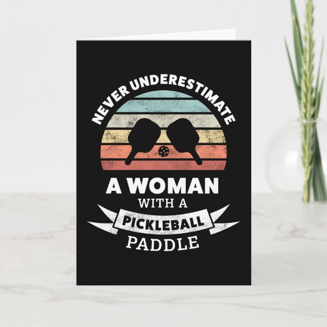 Funny Pickleball Paddle Gift for Grandma Karte (Vorderseite)