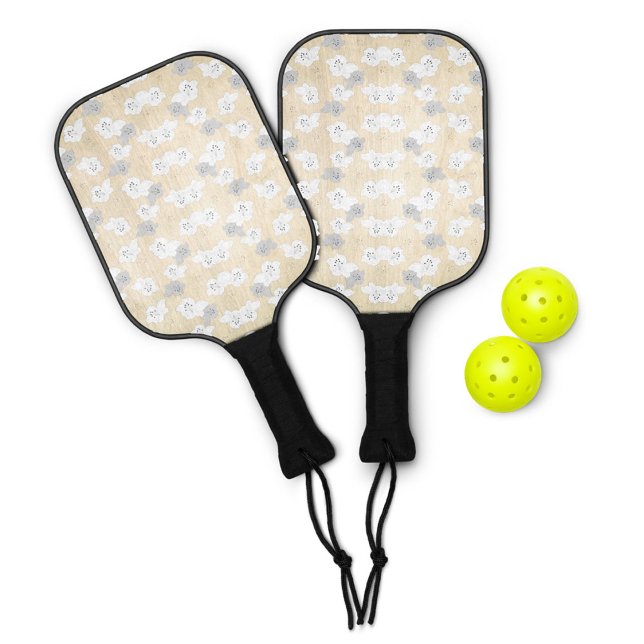 Funny Pickleball Paddle - Mit Monogramm & Preppy (Von Creator hochgeladen)
