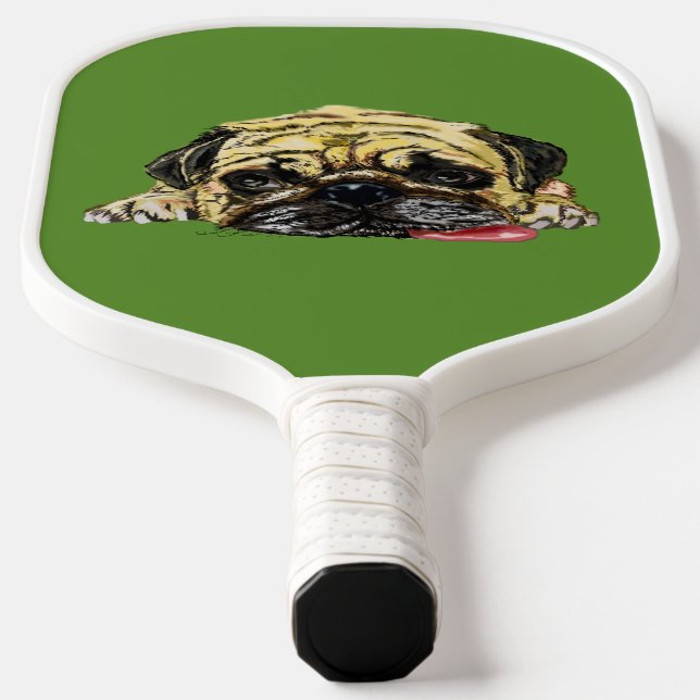 Funny Pickleball Paddle Mops Hund - Benutzerdefini (Ablage )