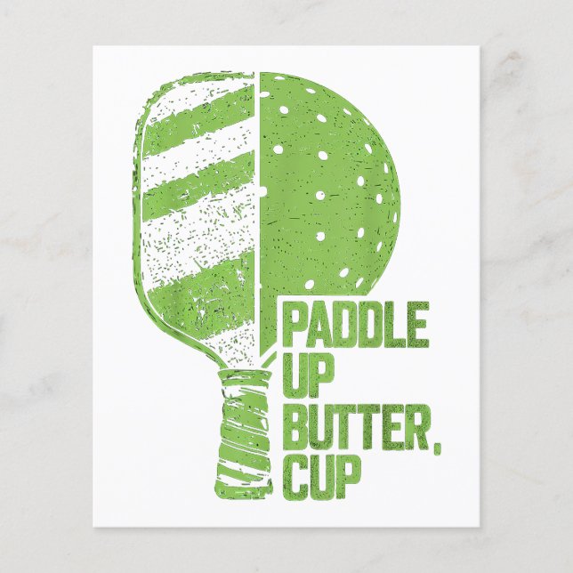 Funny Pickleball Paddle Up Butter Cup (Vorderseite)