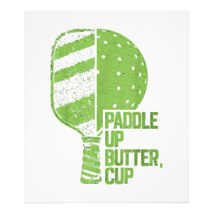 Funny Pickleball Paddle Up Butter Cup Fotodruck