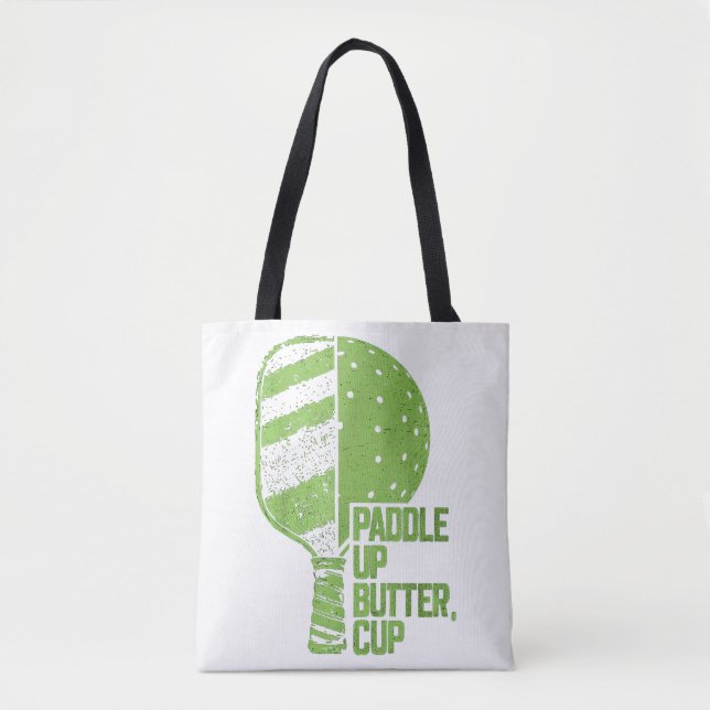 Funny Pickleball Paddle Up Butter Cup Tasche (Vorderseite)