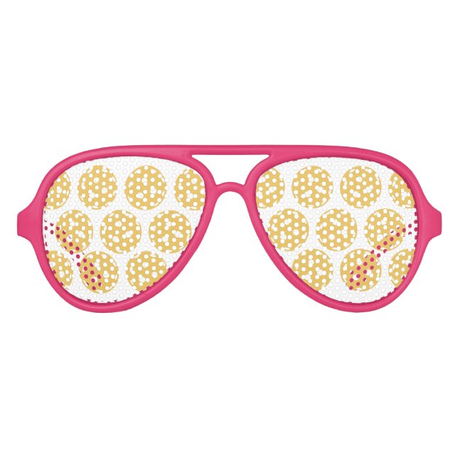 Funny Pickleball Party Sportmuster Partybrille (Vorderseite)