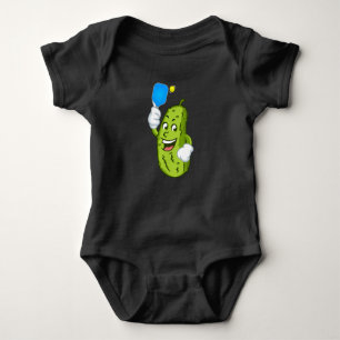 Funny Pickleball Pickel Spaß Cucumber Baby Strampler