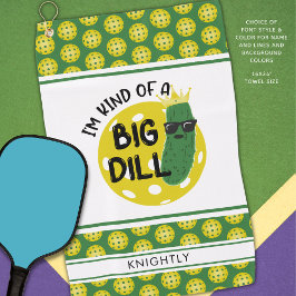 Funny Pickleball Pickle I BIN EINE GROSSE DILL Golfhandtuch
