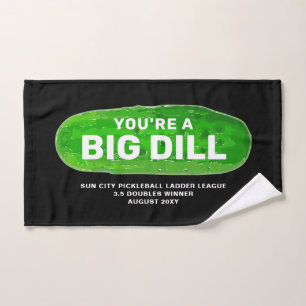 Funny Pickleball Pickle Ladder Gewinner Award Handtuch