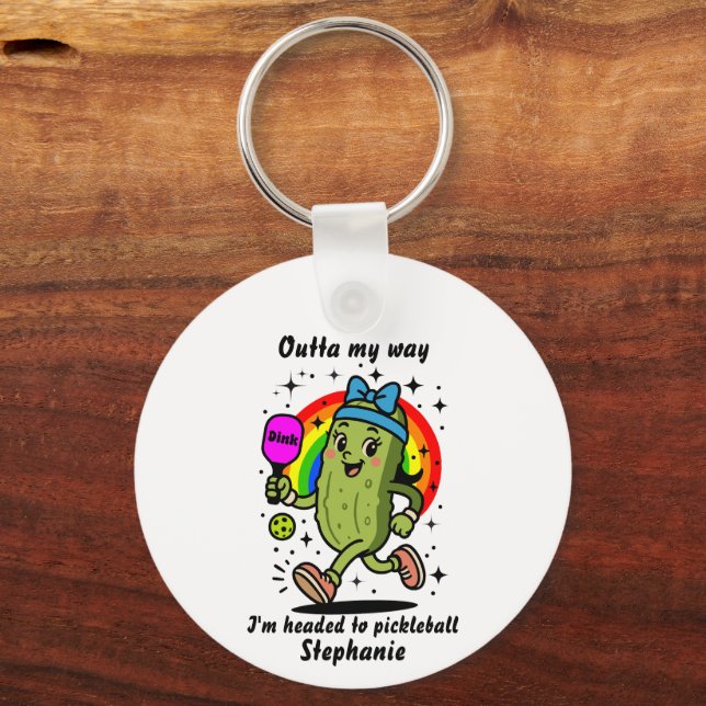 Funny Pickleball - Pickleball Spaß Schlüsselanhänger (Vorderseite)