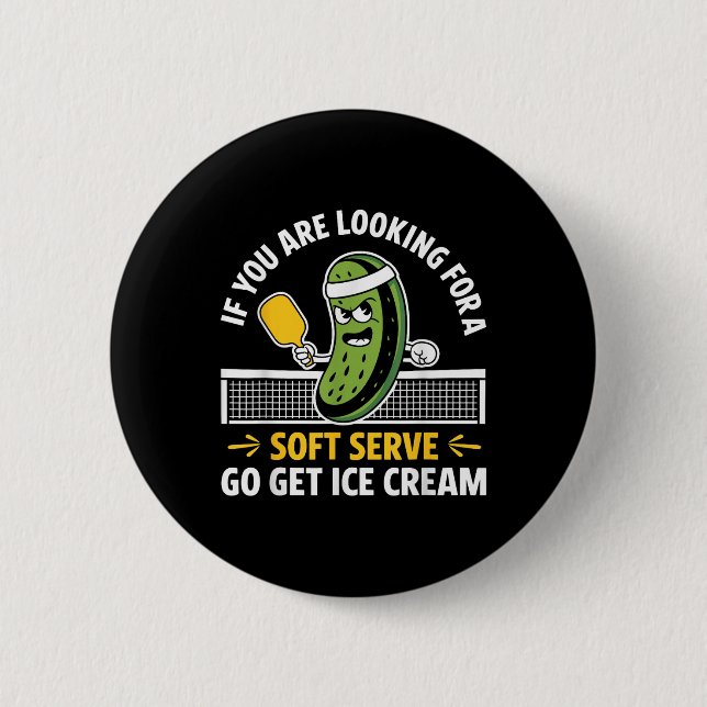 Funny Pickleball Player Paddleball Lover Men Fraue Button (Vorderseite)