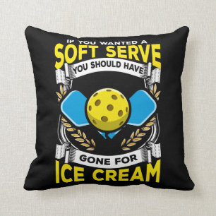 Funny Pickleball Player Serve Sarcastic Sport Kissen