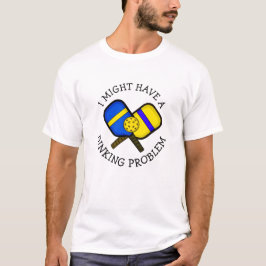 Funny Pickleball Pun könnte ein Dinner-Problem hab T-Shirt