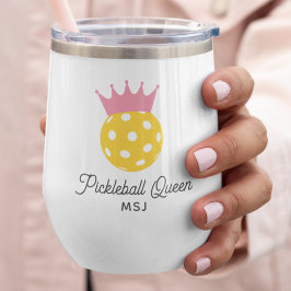 Funny Pickleball Queen Monogramme personnalisé