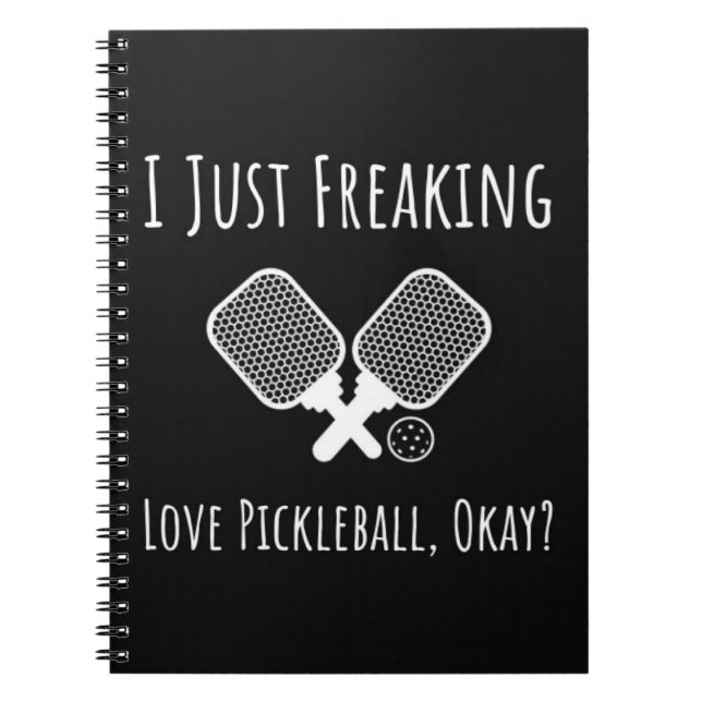 Funny Pickleball Quote Notebook Spaß Geschenke Pla Notizblock (Vorderseite)