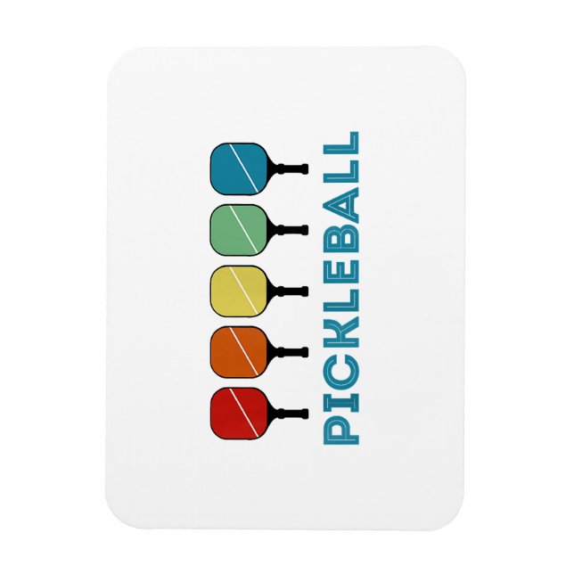 Funny Pickleball Retro Vintag Magnet (Vertikal)