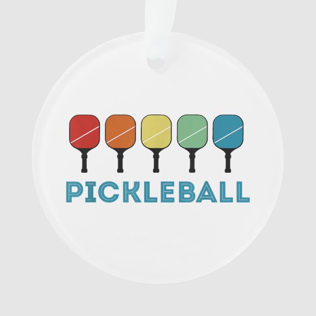 Funny Pickleball Retro Vintag Ornament (Vorderseite)