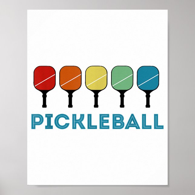 Funny Pickleball Retro Vintag Poster (Vorne)